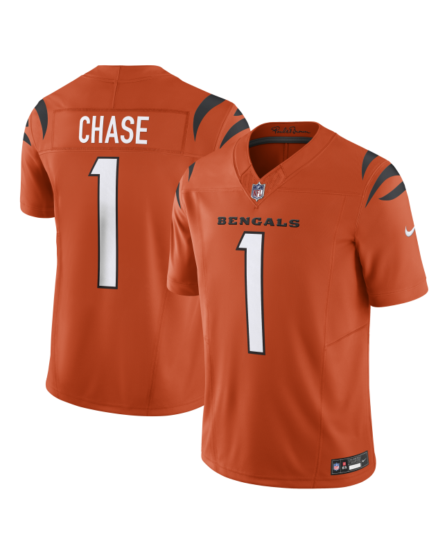 Ja'Marr Chase Cincinnati Bengals Nike Vapor F.U.S.E. Limitiertes Trikot – Orange