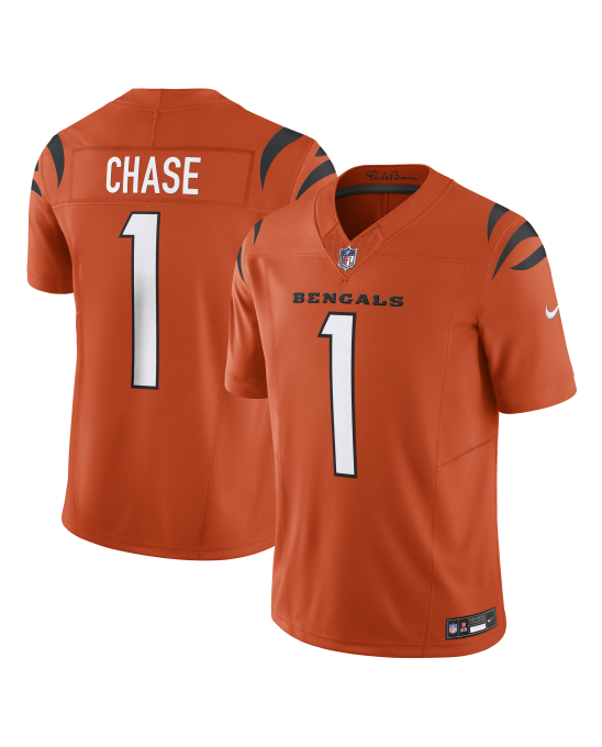 Ja'Marr Chase Cincinnati Bengals Nike Vapor F.U.S.E. Limitiertes Trikot – Orange