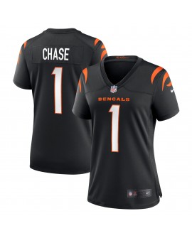 Ja'Marr Chase Cincinnati Bengals Nike Damen-Spieler Trikot – Schwarz