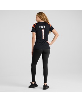 Ja'Marr Chase Cincinnati Bengals Nike Damen-Spieler Trikot – Schwarz