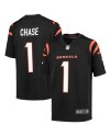 Ja'Marr Chase Cincinnati Bengals Nike Jugend-Spieler Trikot – Schwarz