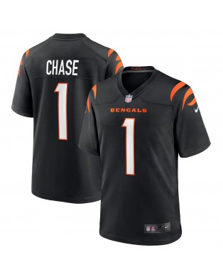 Ja'Marr Chase Cincinnati Bengals Nike Spieler Trikot – Schwarz