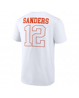 Shedeur Sanders Cleveland Browns Outline Spieler-T-Shirt – Weiß
