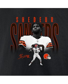 Shedeur Sanders Cleveland Browns Humble Shadow Spieler Grafik-T-Shirt – Schwarz