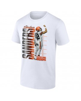 Shedeur Sanders Cleveland Browns Celebration T-Shirt – Weiß