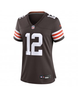 Shedeur Sanders Cleveland Browns Nike Damen 2025 NFL Draft Spieler Trikot – Braun