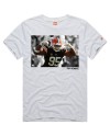 Myles Garrett Cleveland Browns Homage Unisex-Spieler-Grafik-Tri-Blend-T-Shirt – Ash