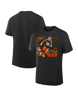 Myles Garrett Cleveland Browns NFL Single-Season Sack Record T-Shirt – Schwarz
