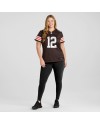Shedeur Sanders Cleveland Browns Nike Damen 2025 NFL Draft Spieler Trikot – Braun
