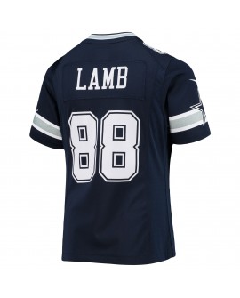 CeeDee Lamb Dallas Cowboys Nike Mädchen-Jugend-Spieler Trikot – Marineblau