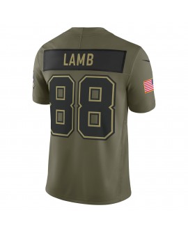 CeeDee Lamb Dallas Cowboys Nike 2025 Salute to Service Limited Trikot – Olivgrün