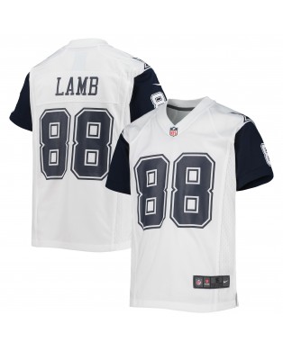 CeeDee Lamb Dallas Cowboys Nike Jugend-Ausweichtrikot – Weiß