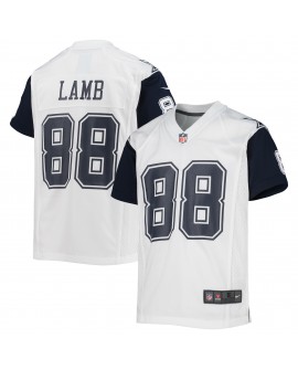 CeeDee Lamb Dallas Cowboys Nike Jugend-Ausweichtrikot – Weiß