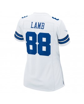 CeeDee Lamb Dallas Cowboys Nike Damen-Spieler Trikot – Weiß