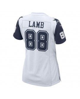 CeeDee Lamb Dallas Cowboys Nike Damen-Ausweichtrikot für das 2. Spiel – Weiß