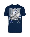 Dak Prescott Dallas Cowboys Jordan Brand Kicks Grafik-T-Shirt – Marineblau