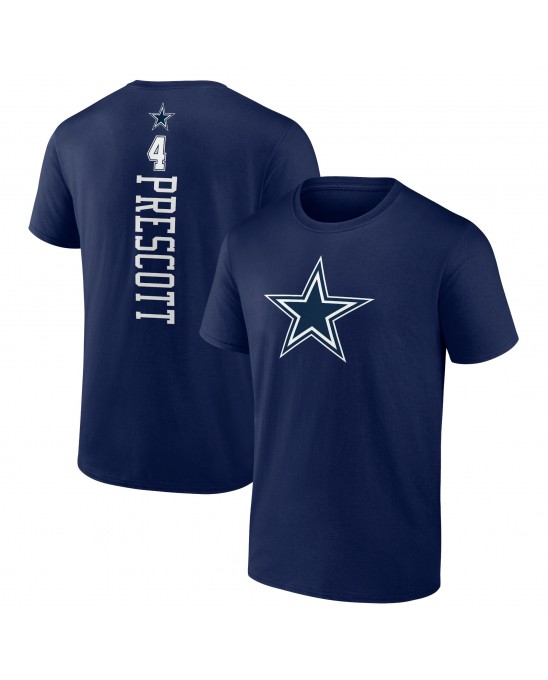 Dak Prescott Dallas Cowboys Playmaker T-Shirt – Marineblau
