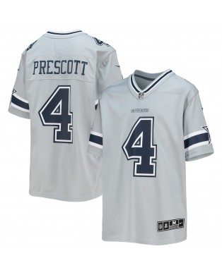 Dak Prescott Dallas Cowboys Nike Inverted Team-Spieler Trikot für Jugendliche – Silber