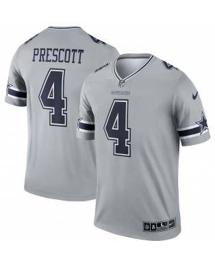 Dak Prescott Dallas Cowboys Nike Inverted Legend Spieler Performance Top - Grau