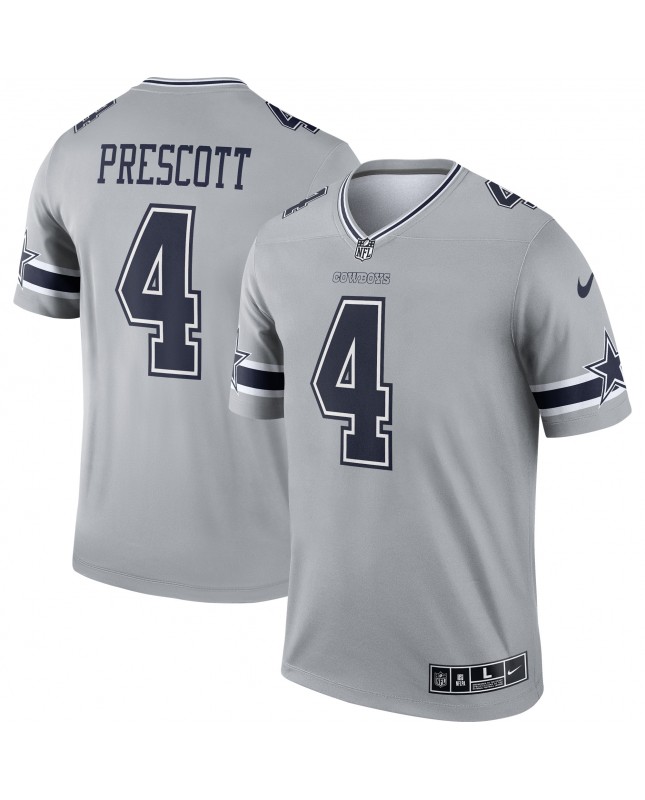 Dak Prescott Dallas Cowboys Nike Inverted Legend Spieler Performance Top - Grau