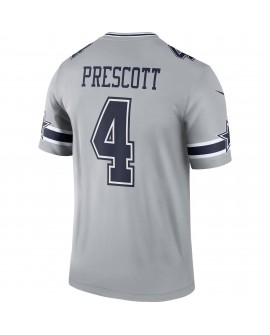 Dak Prescott Dallas Cowboys Nike Inverted Legend Spieler Performance Top - Grau