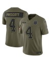 Dak Prescott Dallas Cowboys Nike 2025 Salute to Service Limited Trikot – Olivgrün