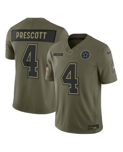 Dak Prescott Dallas Cowboys Nike 2025 Salute to Service Limited Trikot – Olivgrün