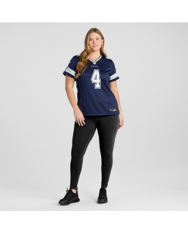 Dak Prescott Dallas Cowboys Nike Damen-Game-Team-Trikot – Marineblau