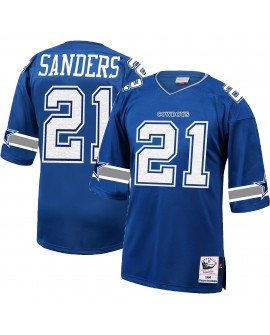 Deion Sanders Dallas Cowboys 1996 Mitchell & Ness Authentic Throwback-Spielertrikot im Ruhestand – Royalblau