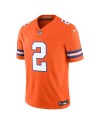 Patrick Surtain II Denver Broncos Nike Alternate Mile High Collection 1977 Throwback Vapor F.U.S.E. Limitiertes Trikot – Orange