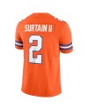 Patrick Surtain II Denver Broncos Nike Alternate Mile High Collection 1977 Throwback Vapor F.U.S.E. Limitiertes Trikot – Orange