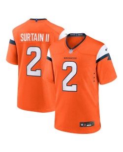 Patrick Surtain II Denver Broncos Nike Mile High Collection Spieler Trikot – Orange