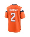 Patrick Surtain II Denver Broncos Nike Mile High Collection Spieler Trikot – Orange