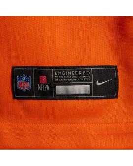 Patrick Surtain II Denver Broncos Nike Mile High Collection Spieler Trikot – Orange