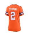 Patrick Surtain II Denver Broncos Nike Damen-Spieler Trikot „Mile High Collection 1977 Throwback“ – Orange