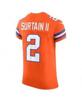 Patrick Surtain II Denver Broncos Nike Vapor F.U.S.E. Elite Trikot Vapor F.U.S.E. Elite-Trikot – Orange