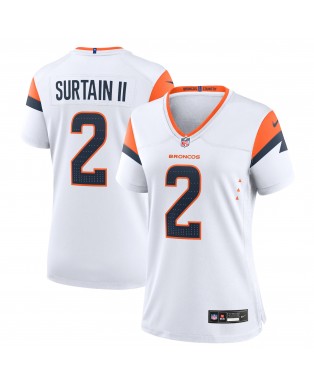 Patrick Surtain II Denver Broncos Nike Damen-Spieler Trikot aus der Mile High-Kollektion – Weiß
