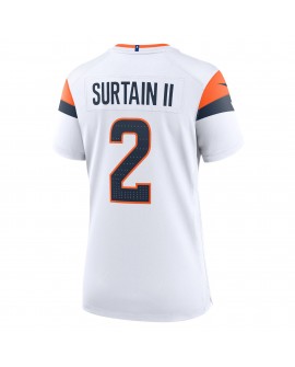 Patrick Surtain II Denver Broncos Nike Damen-Spieler Trikot aus der Mile High-Kollektion – Weiß