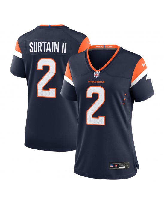 Patrick Surtain II Denver Broncos Nike Mile High Collection Alternate Game-Trikot für Damen – Marineblau