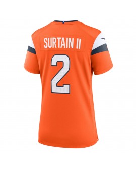 Patrick Surtain II Denver Broncos Nike Damen-Spieler Trikot aus der Mile High-Kollektion – Orange