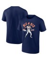 Bo Nix Denver Broncos Spieler Illustrative Pack T-Shirt – Marineblau
