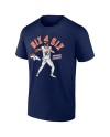 Bo Nix Denver Broncos Spieler Illustrative Pack T-Shirt – Marineblau