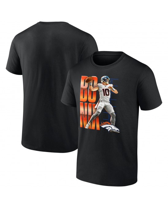 Bo Nix Denver Broncos Celebration T-Shirt – Schwarz