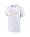 Bo Nix Denver Broncos Outline Spieler-T-Shirt – Weiß