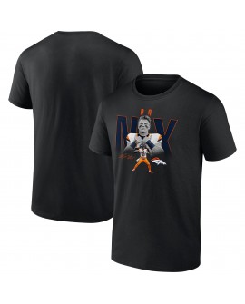 Bo Nix Denver Broncos Humble Shadow Spieler Grafik-T-Shirt – Schwarz