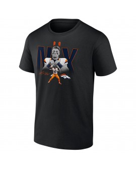 Bo Nix Denver Broncos Humble Shadow Spieler Grafik-T-Shirt – Schwarz
