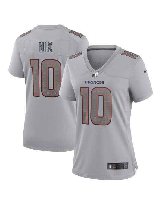 Bo Nix Denver Broncos Nike Damen Fashion Atmosphere Fashion Trikot – Grau