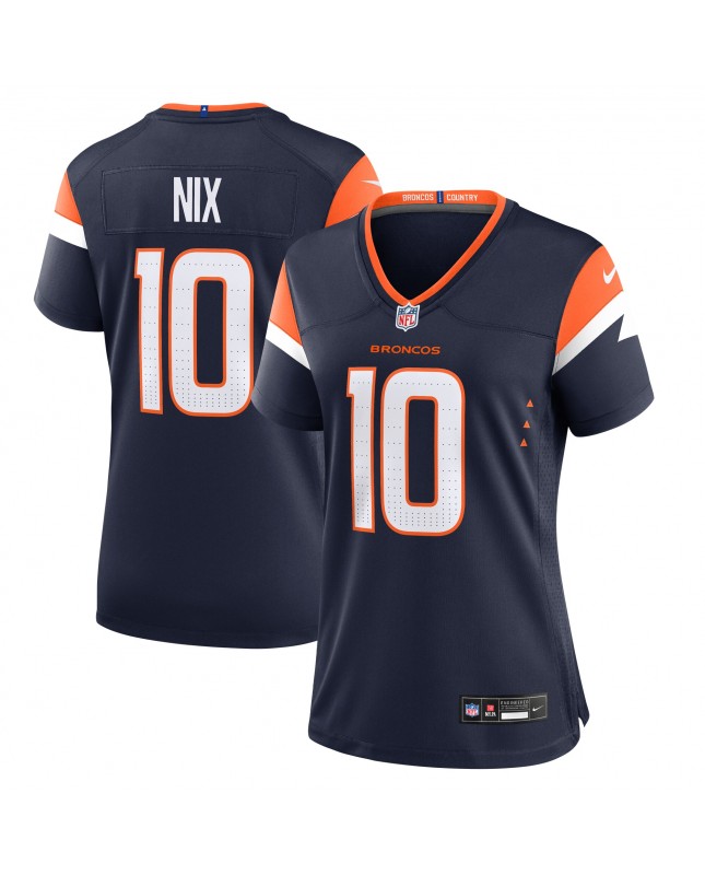 Bo Nix Denver Broncos Nike Damen-Ausweichspieltrikot – Marineblau