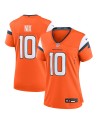 Bo Nix Denver Broncos Nike Damen-Spieler Trikot – Orange