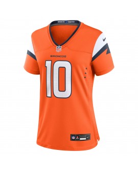 Bo Nix Denver Broncos Nike Damen-Spieler Trikot – Orange